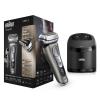 imageBraun Series 9 9385cc Latest Generation Electric Shaver Rechargeable ampamp Cordless Electric Razor for Men with CleanampampCharge Station ampamp Leather Travel Case