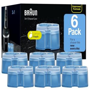 imageBraun Clean ampamp Renew Refill Cartridges CCR Replacement Shaver Cleaner Solution for CleanampampCharge Cleaning System Pack of 6