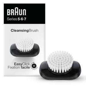 imageBraun EasyClick Cleansing Brush Attachment for Series 5 6 and 7 Electric Razors Compatible with Electric Shavers 5018s 5020s 6075cc 7071cc 7075cc 7085cc 7020s 5050cs 6020s 6072cc 7027cs
