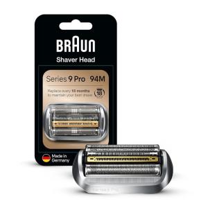 imageBraun Electric Shaver Head Replacement Part 94M Compatible with Series 9 Pro and Series 9 Electric Razors for Men Silver1 Count Pack of 1