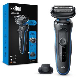 imageBraun Electric Shaver for Men Series 5 5118s Waterproof Wet ampamp Dry Shave Turbo Shaving Mode Foil Shaver with Precision Trimmer Battery Powered 50 Minute Battery RuntimeBlack