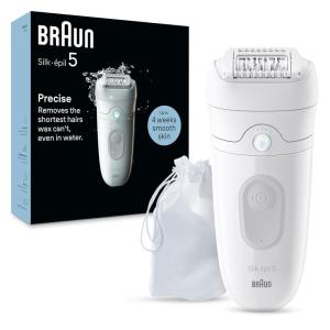 imageBraun Epilator Silkpil 5 Hair Removal Device Women Shaver ampamp Trimmer Wet and Dry Includes Skin Contact Cap SE5011 Grey