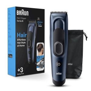 imageBraun Hair Clippers Series 5 5310 Hair Clippers for Men Hair Clip from Home with 9 Length Settings Incl Memory SafetyLock Recall Setting UltraSharp Blades 2 CombsHair Clippers w 17 Length Settings