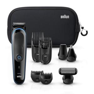 imageBraun Hair Clippers for Men 9in1 Beard Ear ampamp Nose Trimmer Body Grooming Kit Cordless ampamp Rechargeable with Gillette ProGlide Razor BlackBlue 9 Piece Set9 Piece Set