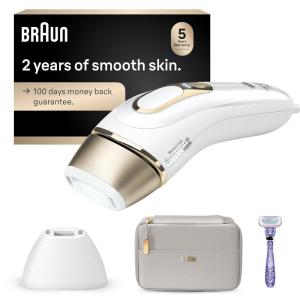 imageBraun IPL SilkExpert Pro 5 PL5157 Latest Generation IPL Permanent Visible Hair Reduction Holiday Gifts for Women and Men atHome Hair Removal System with Soft Pouch and Precision Head
