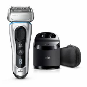 imageBraun Series 8 8330s Next Generation Electric Shaver for Men Rechargeable and Cordless Razor Silver Fabric Travel Case Wet and Dry Foil Shaver8370cc