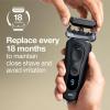 imageBraun Electric Shaver Head Replacement Part 92B Black Compatible with Series 9 Electric Razors for Men