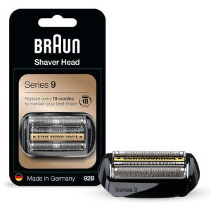 imageBraun Electric Shaver Head Replacement Part 92B Black Compatible with Series 9 Electric Razors for Men