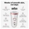 imageBraun Silkpil 9 9890 SensoSmart Epilator Waterproof Wet ampamp Dry Epilator Cordless with Shaver Head and Bikini Styler Epilate Shave or Trim LongLasting ResultsSES9890