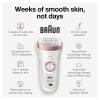 imageBraun Silkpil 9 9890 SensoSmart Epilator Waterproof Wet ampamp Dry Epilator Cordless with Shaver Head and Bikini Styler Epilate Shave or Trim LongLasting ResultsSES9720