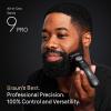 imageBraun AllinOne Series 9 PRO Beard and Body Trimmer AIO 9550 for Men with Gillette Labs Razor Cordless Grooming System with Precision Length Control Rechargeable Electric Facial Hair ToolAIO9555