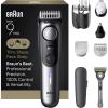 imageBraun AllinOne Series 9 PRO Beard and Body Trimmer AIO 9550 for Men with Gillette Labs Razor Cordless Grooming System with Precision Length Control Rechargeable Electric Facial Hair ToolAIO9550