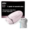 imageBraun SilkExpert Mini IPL1111 Corded IPL Hair Removal Device at Home Laser Hair Removal for Women and Men with Pouch Venus Razor