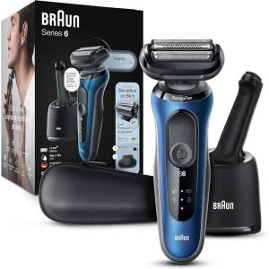 imageBraun Electric Razor for Men Series 6 with Precision Trimmer Extra Shaver Head 4in1 Clean amp Charge Center Travel Case S6 6177ps6072cs