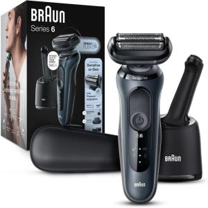 imageBraun Electric Razor for Men Series 6 with Precision Trimmer Extra Shaver Head 4in1 Clean amp Charge Center Travel Case S6 6177ps6075cc