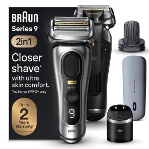 imageBraun Electric Razor for Men Series 9 PRO Electric Foil Shaver with Precision Trimmer 6in1 SmartCare Center Travel Powercase 9677cc9599cc