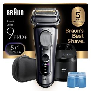 imageBraun Electric Razor for Men Series 9 PRO Electric Foil Shaver with Precision Trimmer and 6in1 SmartCare Center Silver 9667cc9667cc