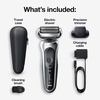 image:imageBraun Electric Razor for Men Series 7 360 Flex Head Foil Shaver with Precision Beard Trimmer Rechargeable Wet amp Dry and Travel Case Black 5 Piece SetSilver