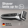 image:imageBraun Electric Razor for Men Series 7 360 Flex Head Foil Shaver with Precision Beard Trimmer Rechargeable Wet amp Dry and Travel Case Black 5 Piece SetSilver
